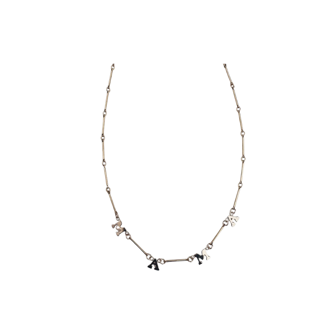 Gold "MAMA" Necklace - 14k Gold Filled
