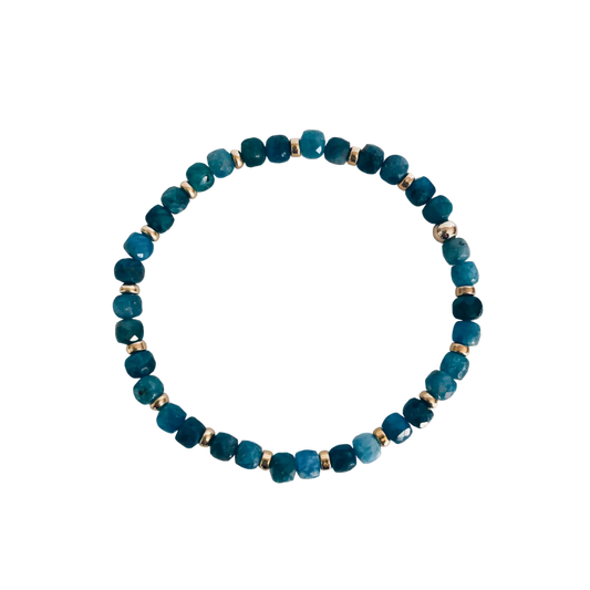 Apatite Square Gemstone Bracelet