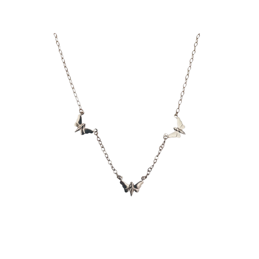Trio Butterfly Necklace - 14k Gold Filled